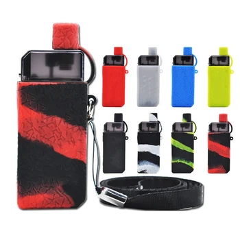 

New Protective Silicone Case For Voopoo Nani Pod Texture Cover Anti-slip Rubber Sleeve Skin With Lanyard