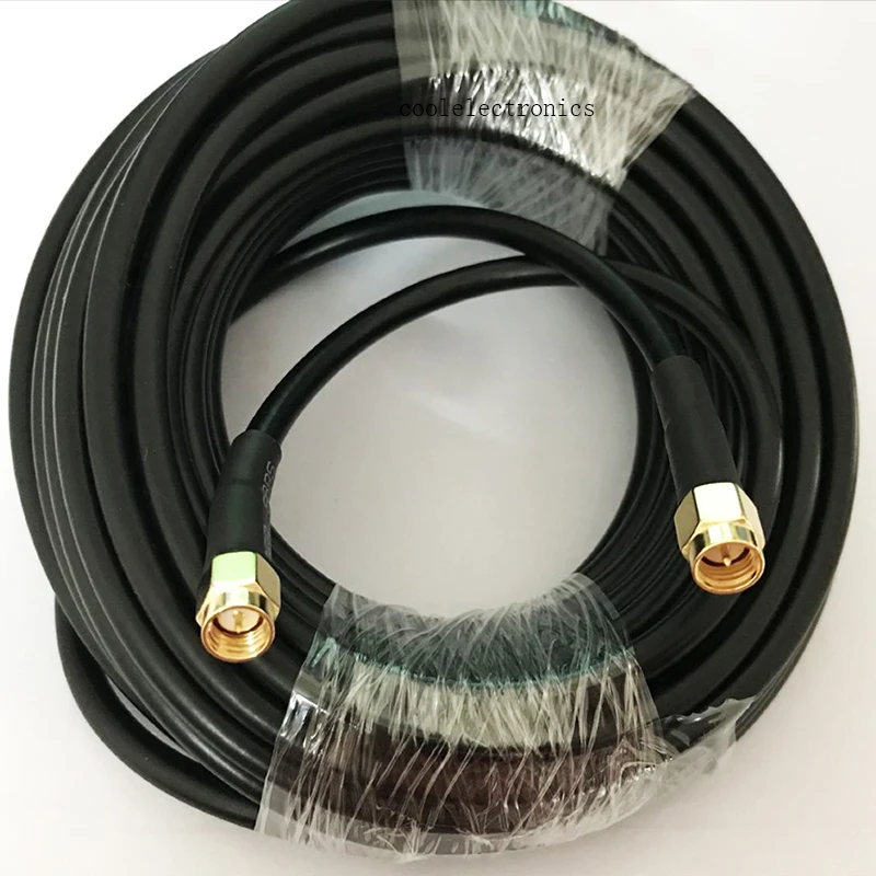 Коаксиальный кабель RG58 SMA с разъемом папа на разъем Wi-Fi 1/2/3/5 м 10 15 20 30 | Обустройство