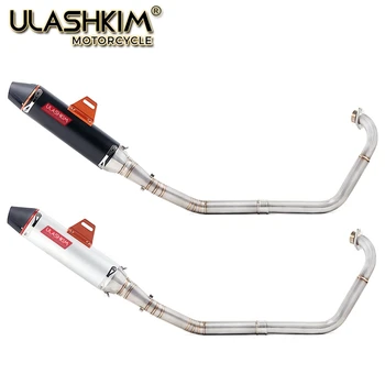 

Motorcycle Full Exhaust Escape System Modifed Middle Link Pipe Slip On For yamaha YZF-R15 R5 MT-15 MT 15 125 2008-2017