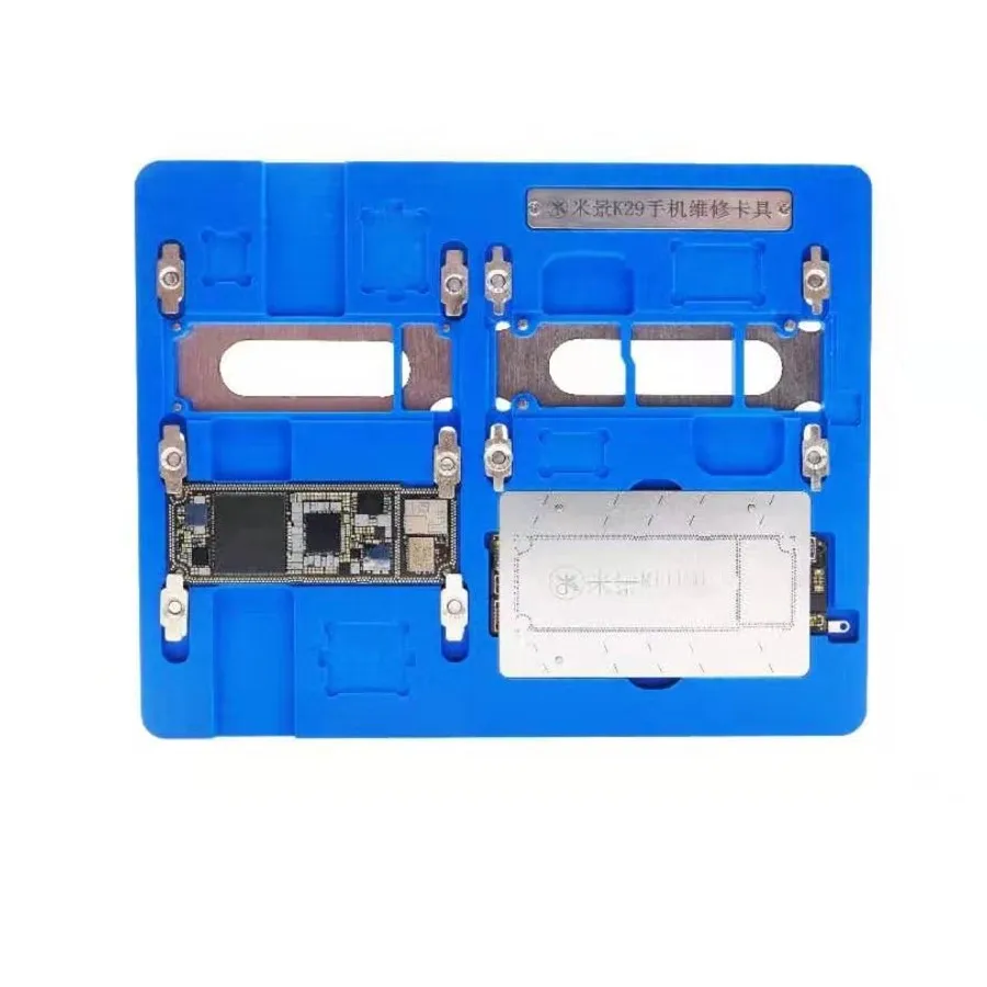 MJ K29 K30 держатель материнской платы с BGA трафарет для iPhone 11 11PRO PROMAX пайки Ремонт Инструменты