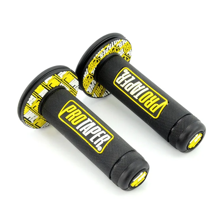 Black Yellow Мотоцикл Ручка Бар часть мотоцикла руль для Protaper yamaha Мотокросс на KTM мото резиновая ручка велосипед ямы Универсальный C105 - Цвет: Black Yellow