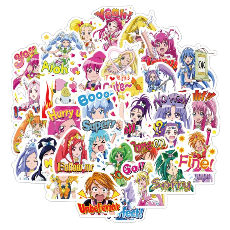 

10/30 / 50PCS cute cartoon girl graffiti girl skateboard trolley waterproof notebook stickers car decoration wholesale