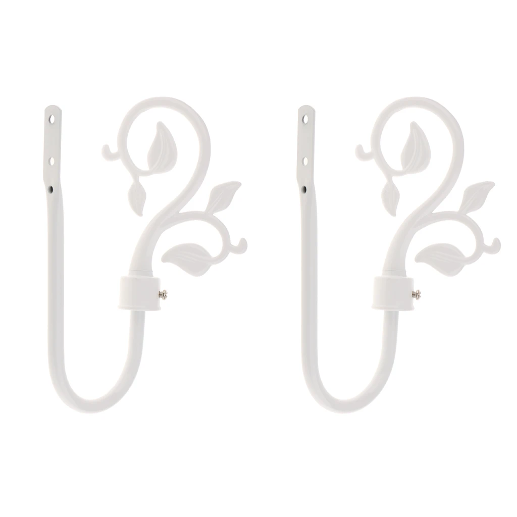 2x Metal Curtain Hooks Window Drapery Tieback ers, Assorted Types 2x Metal Curtain Hooks Window Drapery Tieback ers, Assorted Types