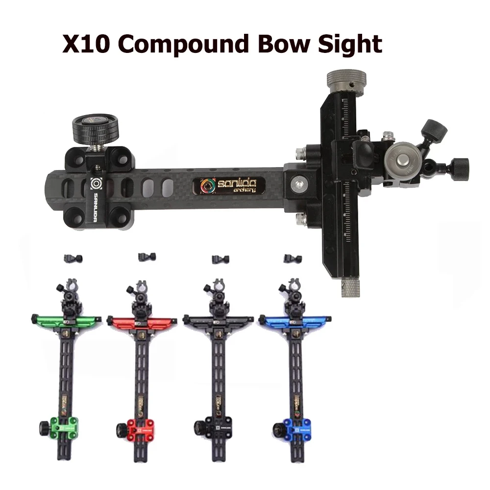 Sanlida X10 Compound Bow Sight 9 Inches Carbon Bar Directions