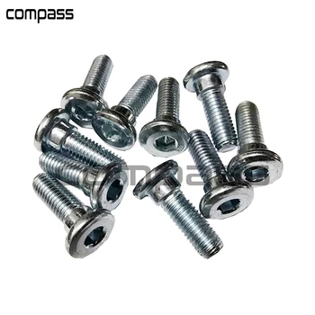 

MagiDeal 10Pcs M8 x 20mm Disc Brake Rotor Silver Mount Bolts for Motorcycle