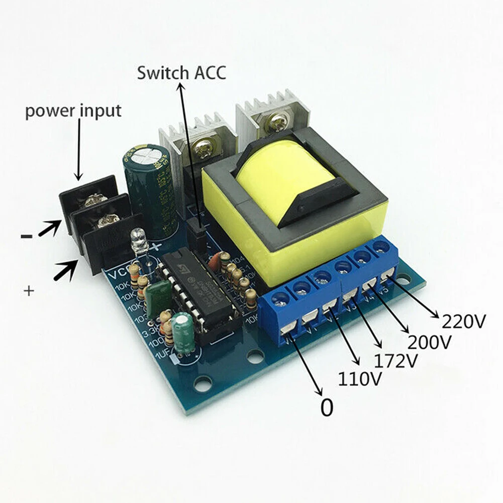 12 В до 110 В 220 В повышающий преобразователь доска прочный повышающий трансформатор напряжения Электрический домашний эффективный интегрированный модуль инвертор