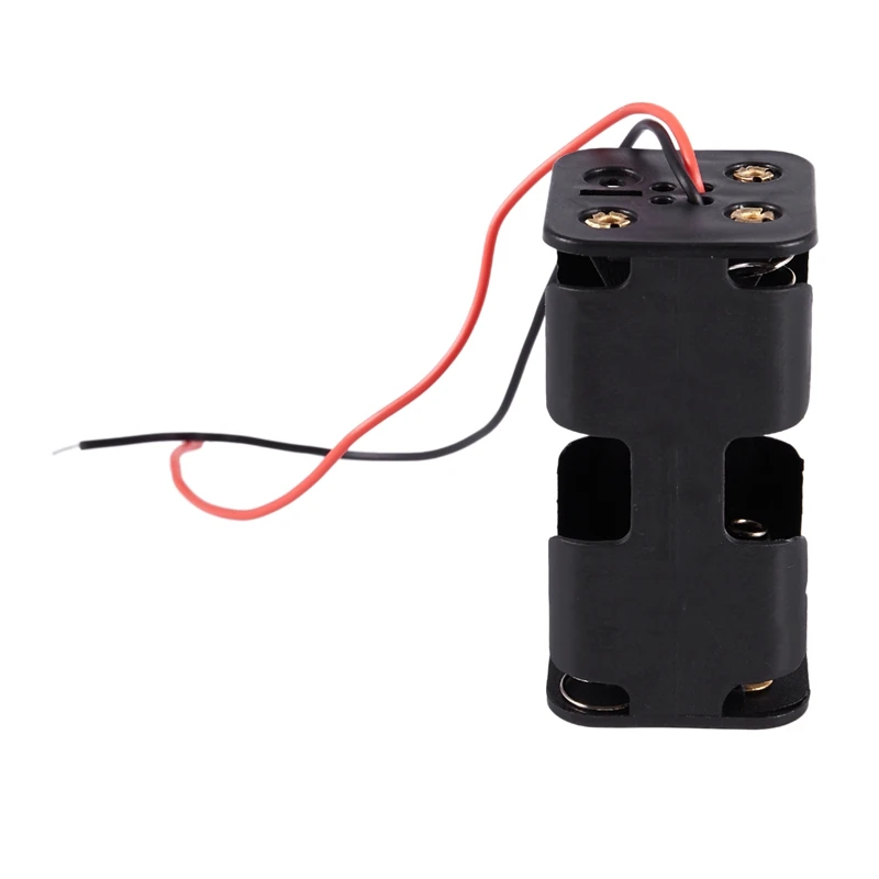 Черный буксировочный слой 4x1,5 V AA батареи держатель Чехол Коробка w провода-SCLL