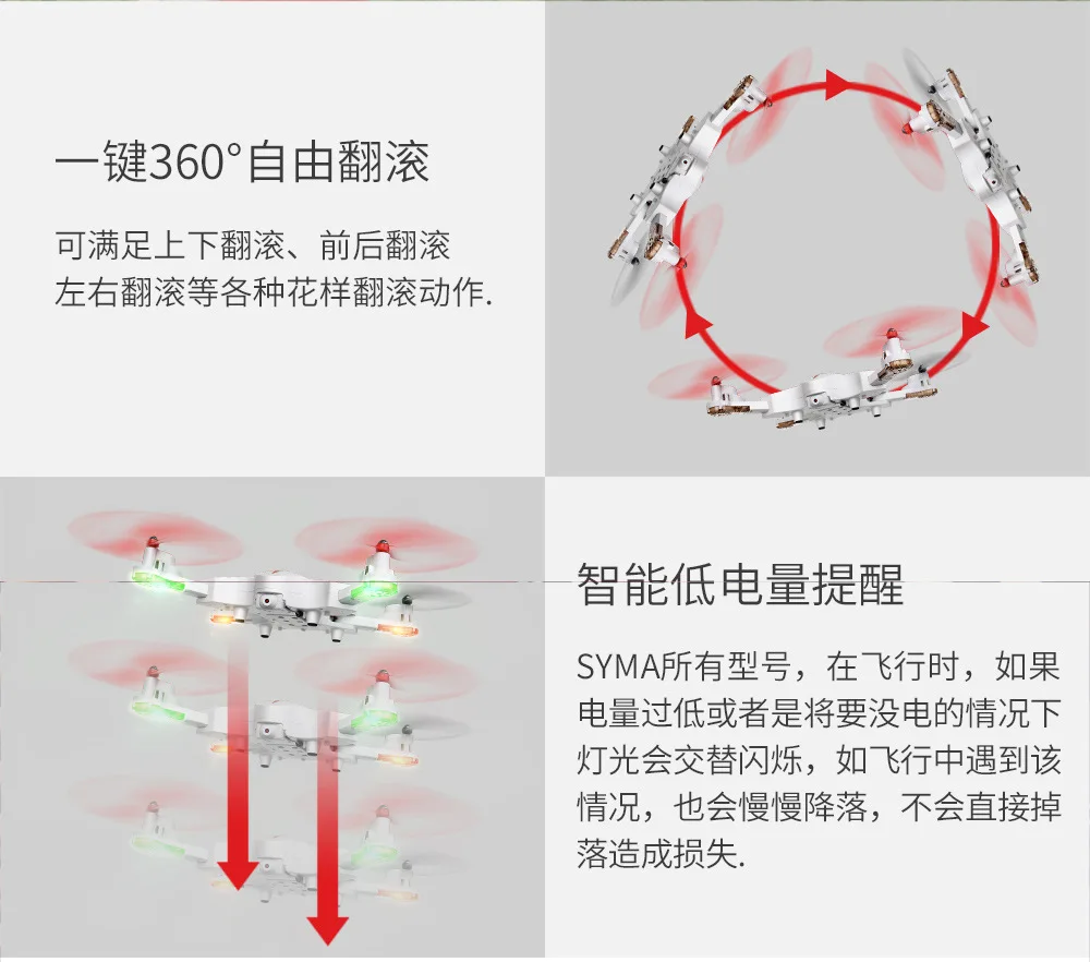 SYMA X56 Складная Дрон камера wifi управление 640P передача изображения в реальном времени трек полет детские игрушки Вертолет Дистанционное управление
