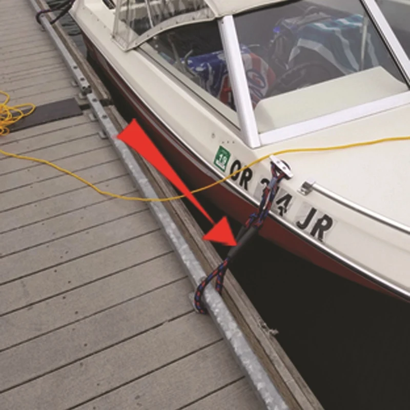 Швартовный канат для лодок растягивающийся легкий высокопрочный УФ-защита Прочный долговечный швартовочный якорь линии каяк аксессуары 1