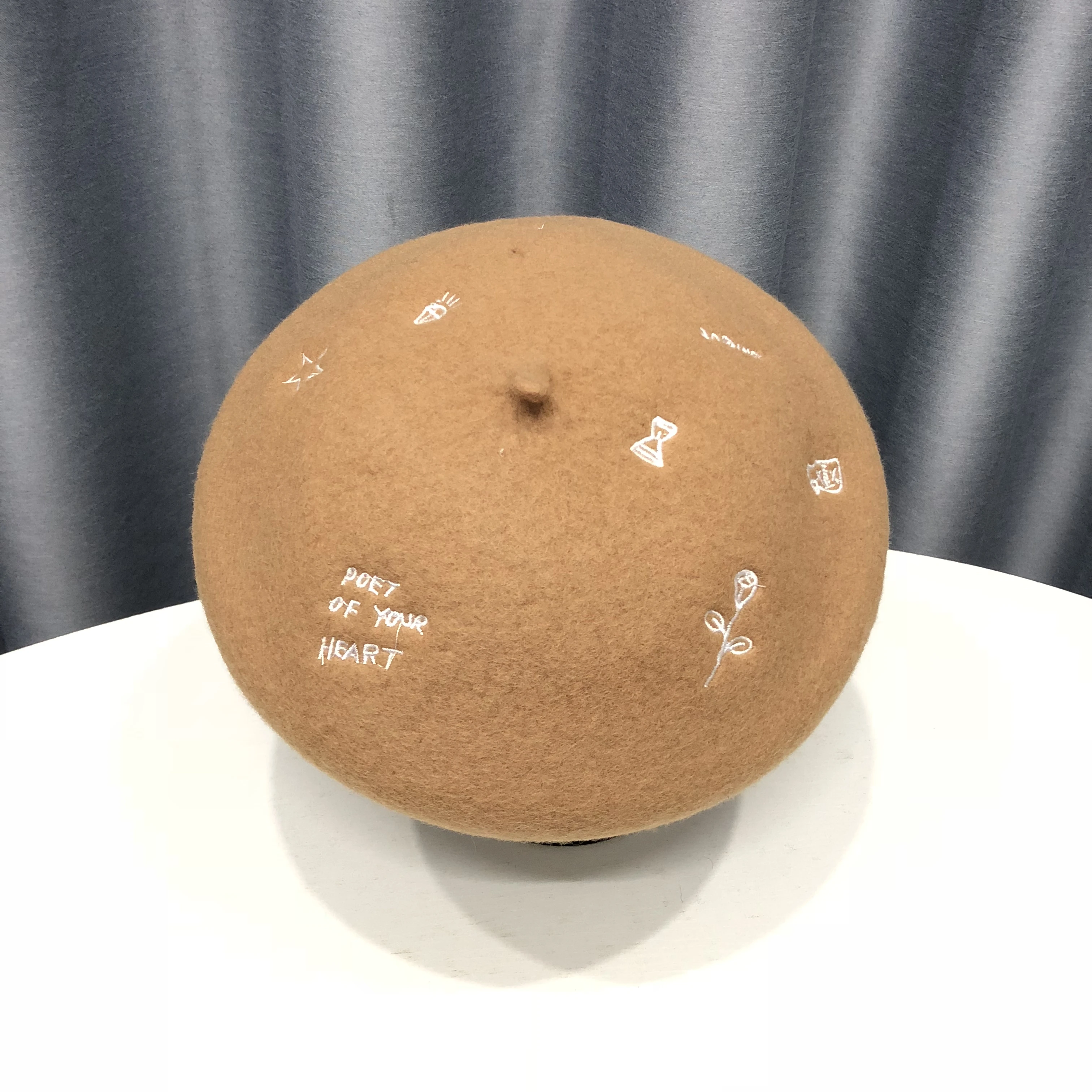 VISROVER женский шерстяной Зимний берет женский с вышивкой шерстяная шапка осень зима однотонная шляпа наивысшего качества Женская Boina