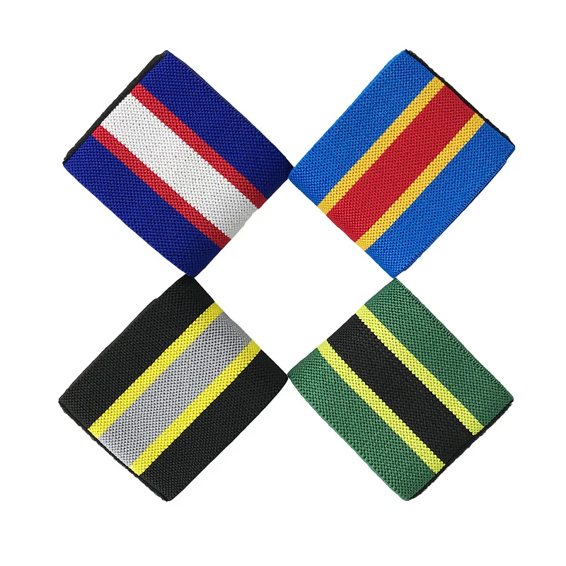 

Sports Bandage Multi-color Stripe Elasticity Elastic Bandage Fitness Weightlifting Power Training Only Winding Pressure Bracer