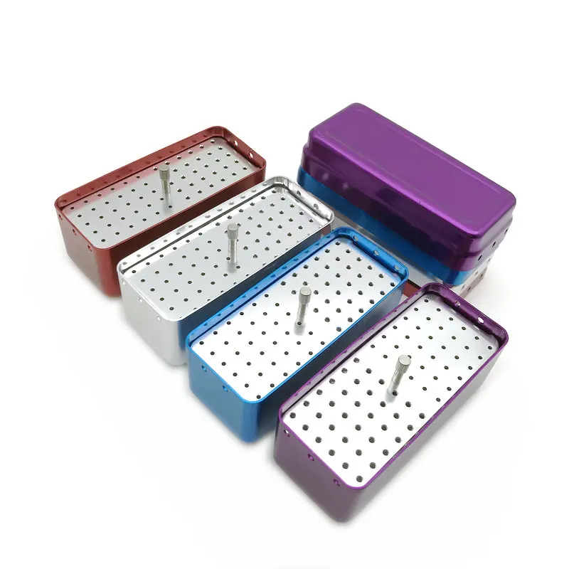 72 Hole Diamond Bur/File Endo Sterilization Organizer Holder Container