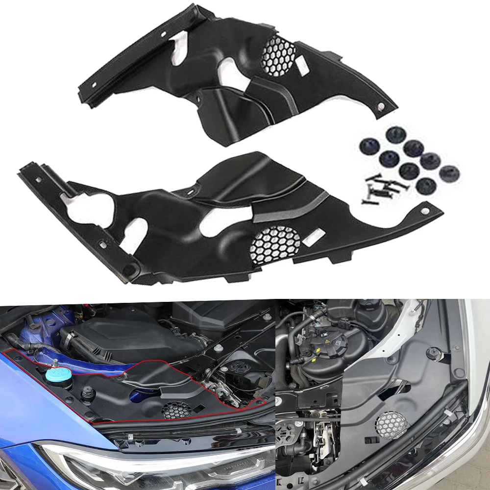 Car Engine Compartment Panel Fender Guard Plate Cover Headlight Protection for BMW 3 Series 320i 330e G20 G28