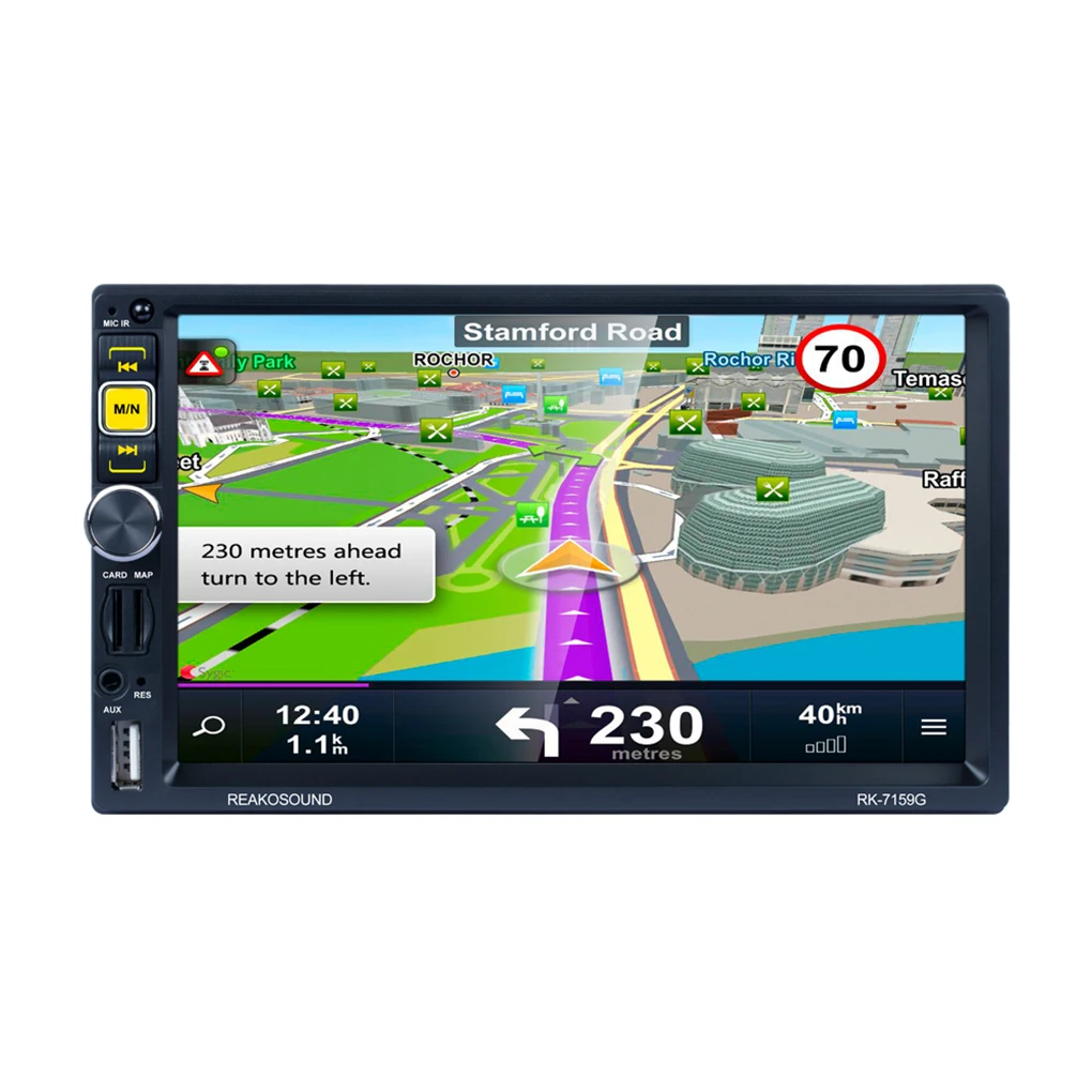 " 2 Din автомобильное радио стерео зеркало GPS ссылка для Android iOS Suppot RDS/AM/FM бесплатно 8G карта TF карта обратная камера PK-7159G