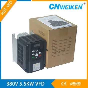 

2.2KW 380V 3 Phase Input VFD Frequency Inverter 3 Phase Triphase Output Motor Speed Control Frequency Drive Converter 50/60Hz