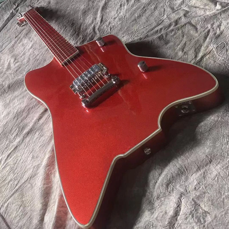 Classic Brand Electric Guitar, Metal Paint, Beautiful Sound, Free