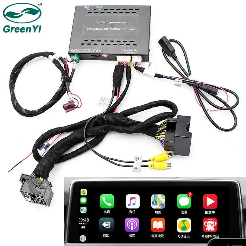 GreenYi IOS автомобиля Mirrorlink Apple обмена потоковыми мультимедийными данными(Airplay) Android Auto CarPlay коробка для BMW 1/2/3/4/5/7 серии X3 X4 X5 X6 мини НБТ EVO Системы