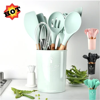 

11PCS Silicone Spatula Set Non-Stick Scraper Heat-Resistant Cream Spatulas for Kitchen Cooking Baking Mixing Batter Baking Tools