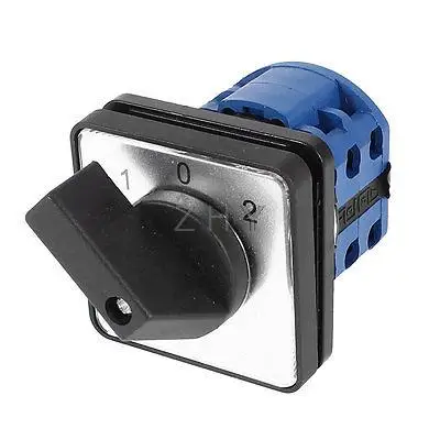 

AC 690V 20A Latching 8 Terminals 3 Position Cam Combination Changeover Switch