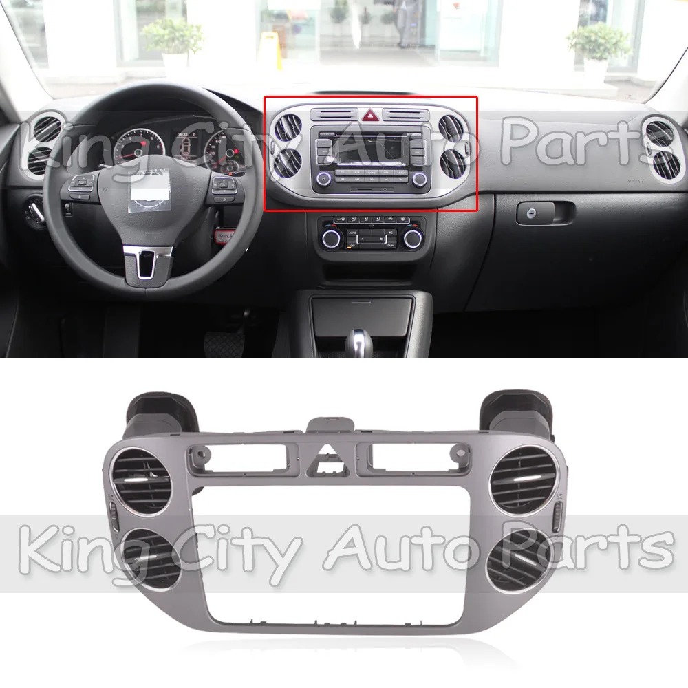 CAPQX для VW Tiguan 2010- Автомобильная приборная панель кондиционер вентиляционная решетка для салона автомобиля вентиляционная решетка