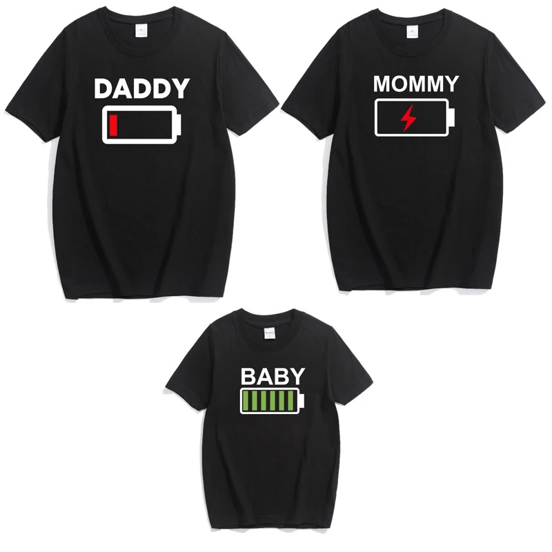 

2019 Family Matching Clothes Father Mother Son Daughter Outfits Clothing T shirt New Mom Daddy and Me Baby Boy Girl Clothes
