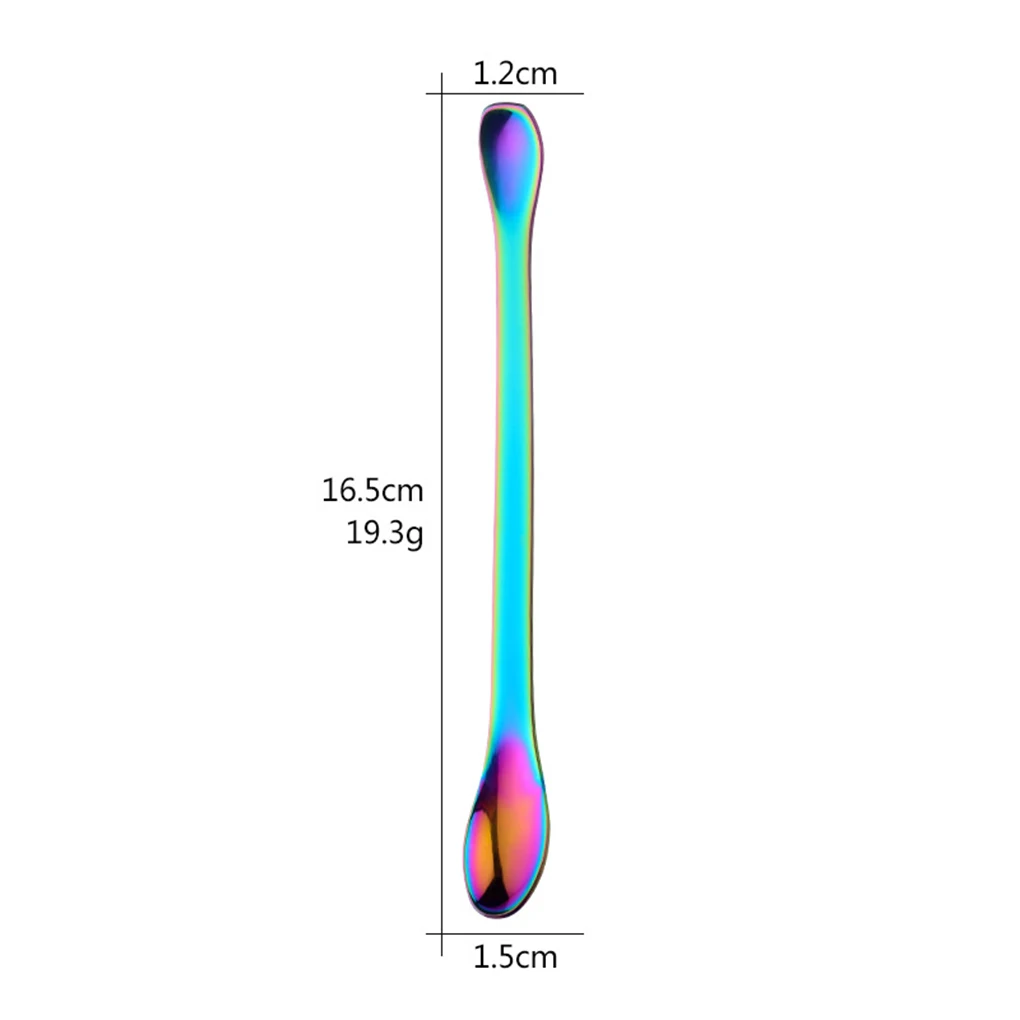Fenkicyen Stainless Steel Coffee Scoope Long Handled Spoons Cold Drink Fruit Ice Cream Dessert Tea Spoon Drinking Scoope Tools