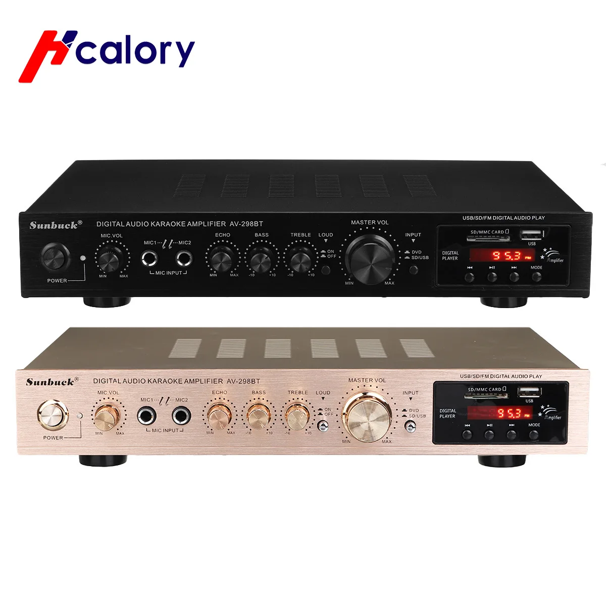 Усилитель мощности 5 0 bluetooth 298BT ЖК-дисплей аудио HiFi 2000 Вт 220-240 В 50 Гц каналов для
