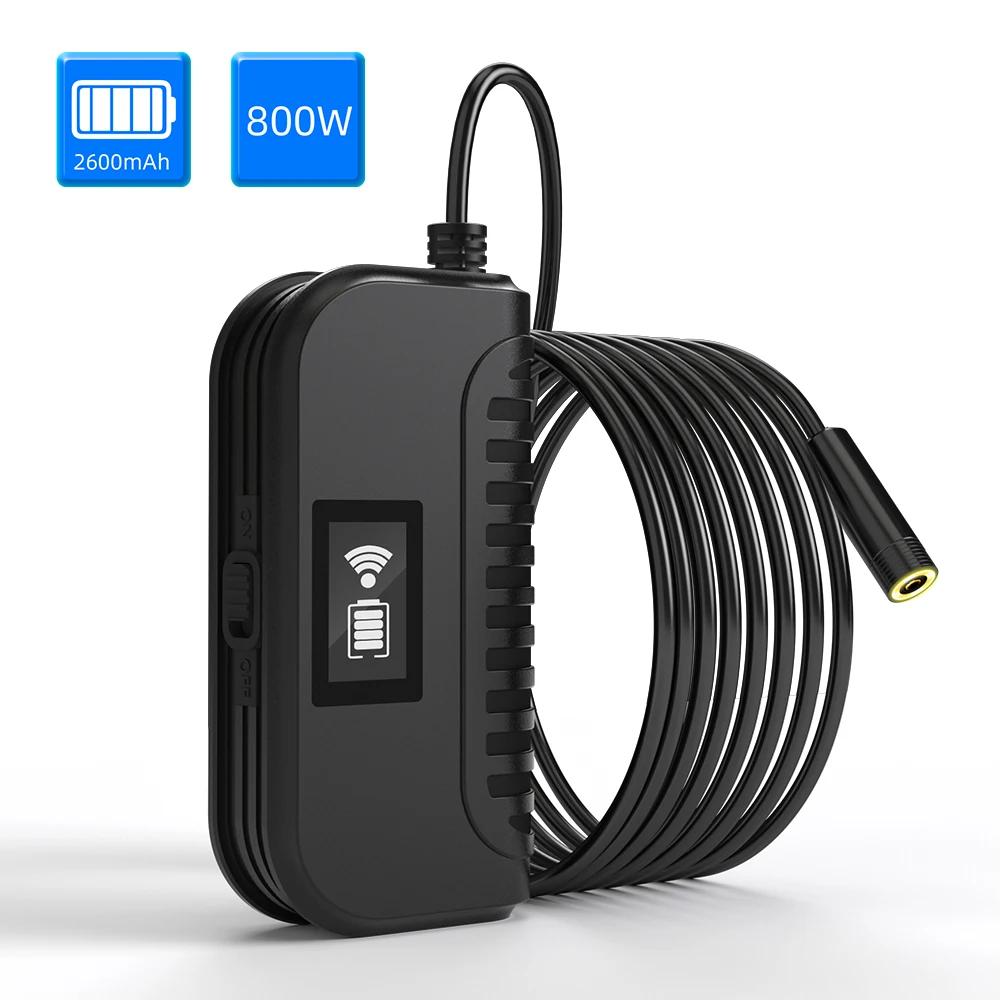 4.3 inch 2MP 1080P Wireless WIFI Endoscope Double Camera Dual Lens Handheld Microscope Inspection Borescope