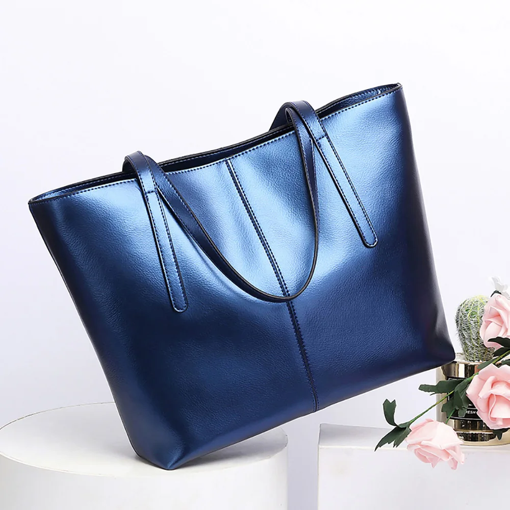 

2016 women's genuine leather handbag fashion brief women's cowhide handbags handbag shoulder bag casual bags large