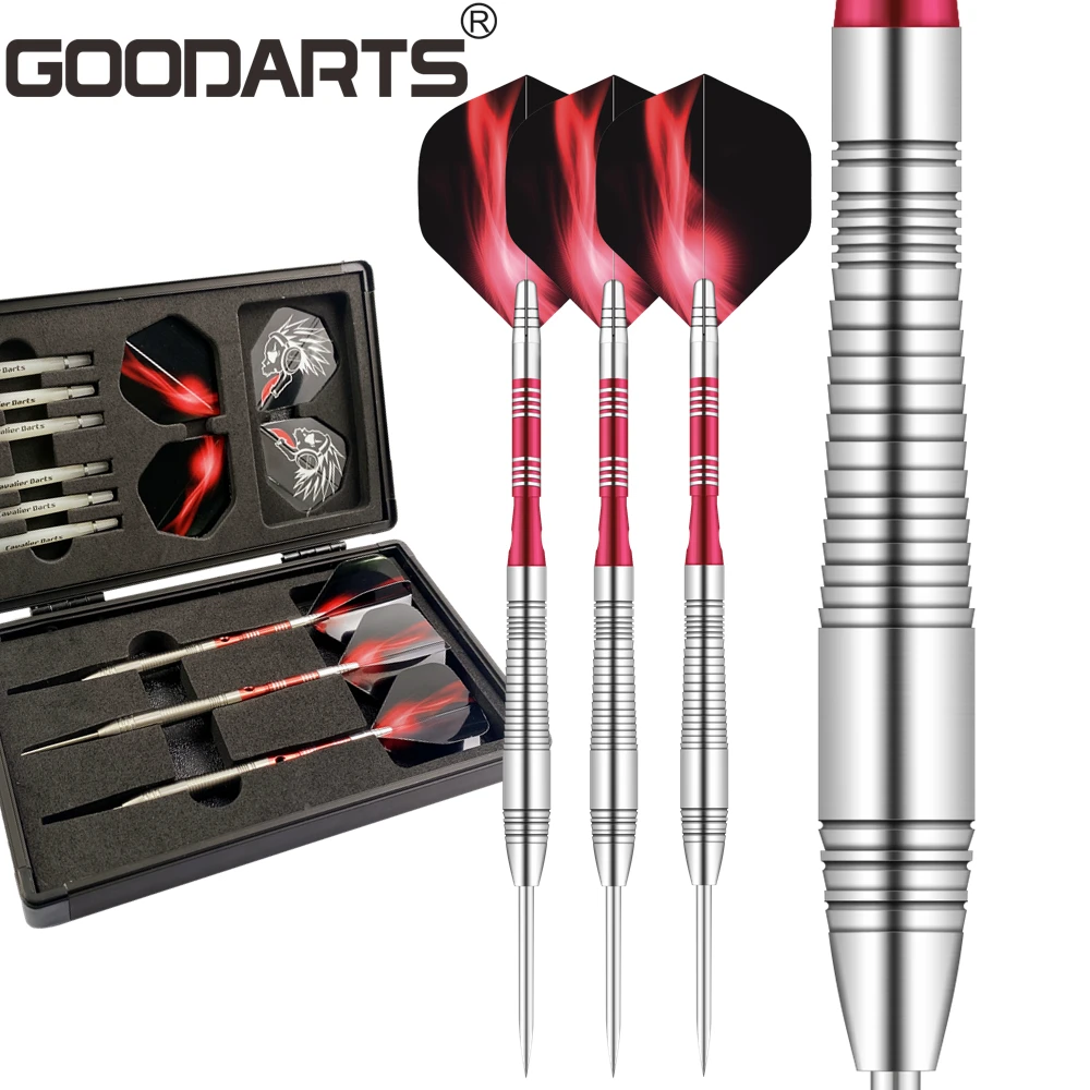 

GOODARTS Indoor Sports Games Set With Aluminum Shafts 21g Barrel Point 90% Professional Tungsten Steel Tip Darts
