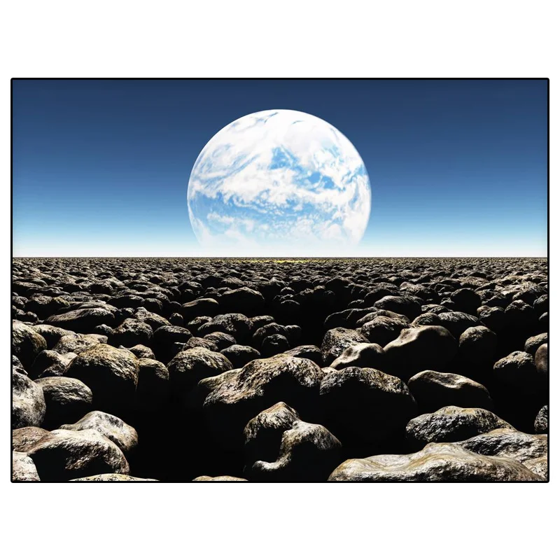 Fuyun 5D Diy Daimond Painting Cross-stitch Moon Scenery 3D Diamond Mosaic Full Round Rhinestones Paintings Home Decor | Дом и сад