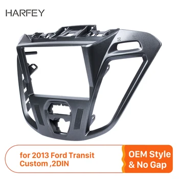

Harfey Car 2Din Radio Fascia Stereo Plate Frame Cover Trim Kit for Ford Transit Custom Styling Panel Dash Panel Installation Kit
