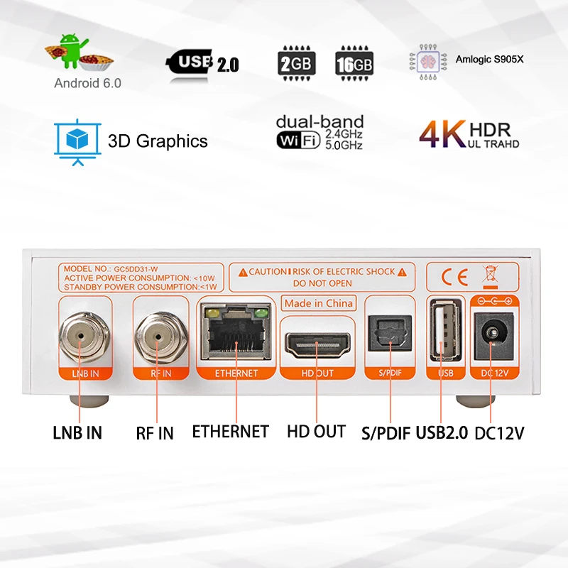 Receptor de TV via satélite