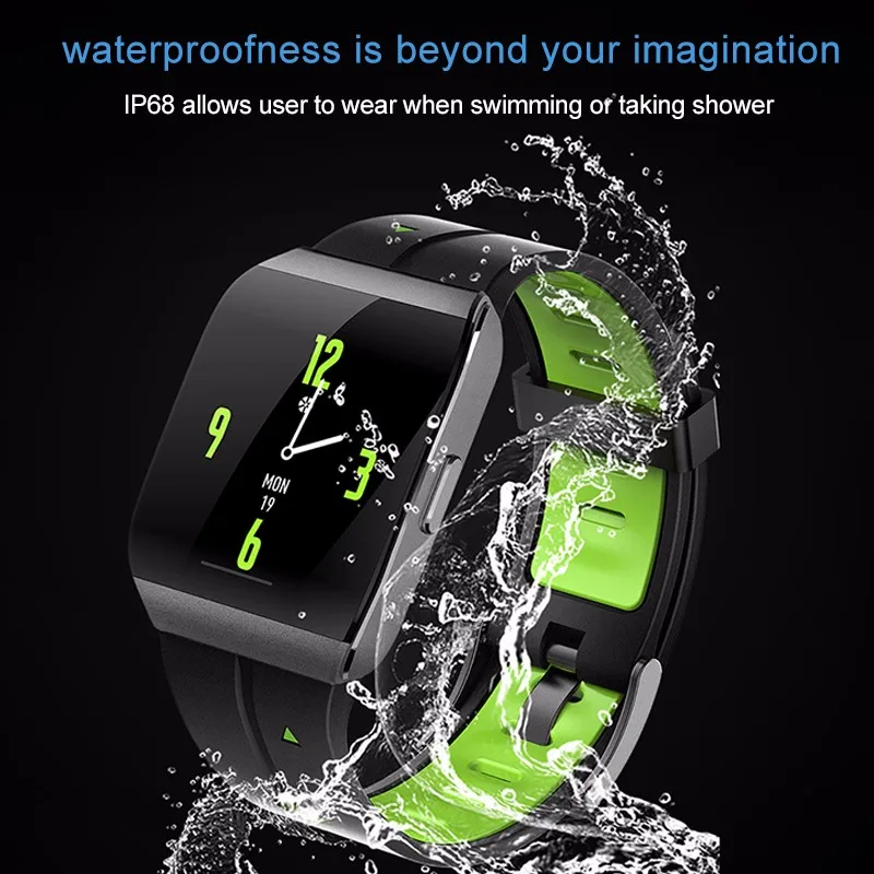 X1 Смарт часы IP68 водонепроницаемый монитор сердечного ритма Bluetooth Smartwatch часы с измерением давления часы шагомер часы