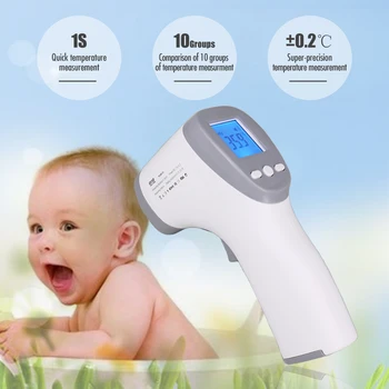 

10pcs/lot EMIE X6 Non Contact Termometer Body Forehead Digital Adult BabyTemperature Meter Gun Pyrometer LED Termometer Quick