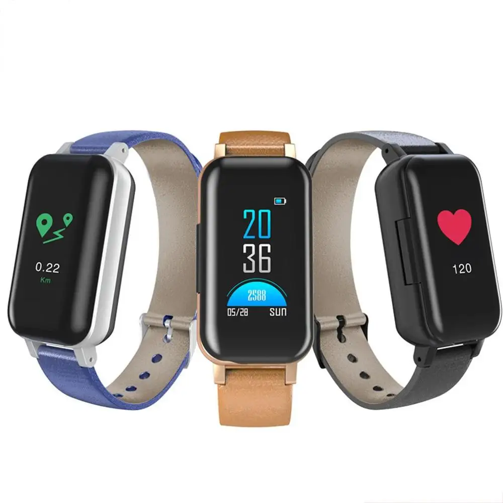 TWS Bluetooth headset wireless Earphone Fitness Bracelet Heart Rate Smart Wristband Smart Watch Men Women