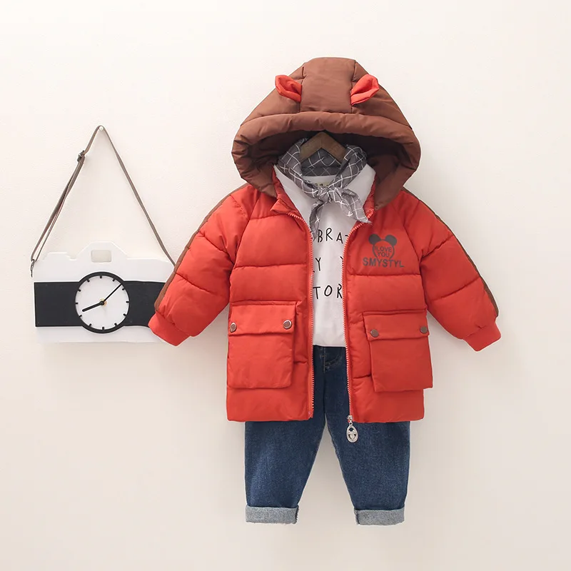 Children Clothing autumn Winter Down cotton Jackets For Girl Boy Coats Warm Snowsuit Overalls Baby Clothes Kids Outerwear