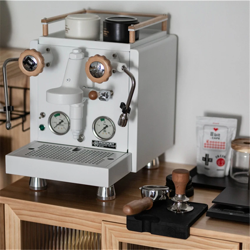 5Db Set Rocket R58 Apartmento Wood Coffee Machine Failen Fogantyú Szerszámok Espresso Kiegészítők