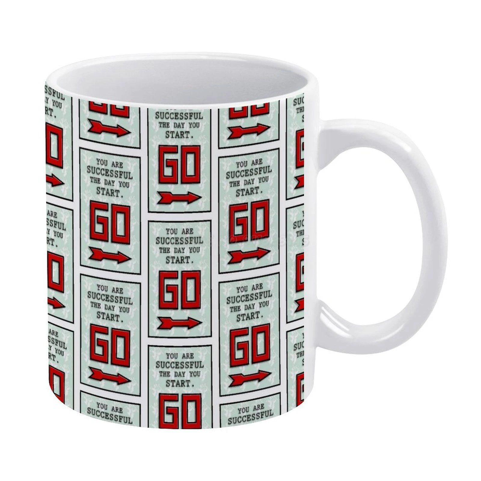 Monopoly. You Are Successful The Day You Start White Mug 11oz Funny Ceramic  Coffee Tea Milk Cups Game Games Chance Quotes Quote - Mugs - AliExpress