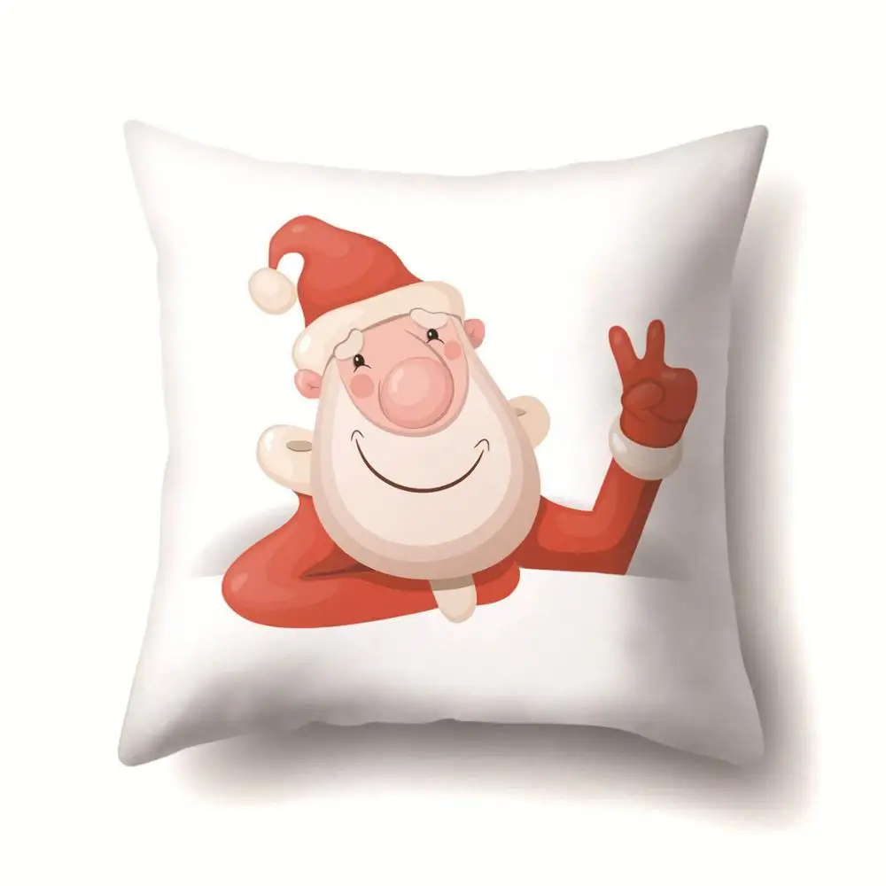 1 шт. Рождественская наволочка для подушки с изображением Санта-Клауса 45*45, декоративная наволочка для подушки на Рождество, Год, домашний декор, наволочка из полиэстера 40543 - Цвет: 2BZ-40543-297