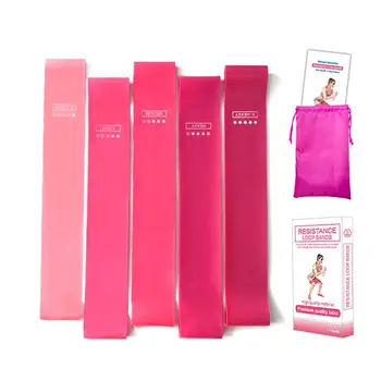 

Retail/Wholesale Pink Resistance Loop Bands, Resistance Exercise Bands for Home Fitness, Stretching, Strength Training