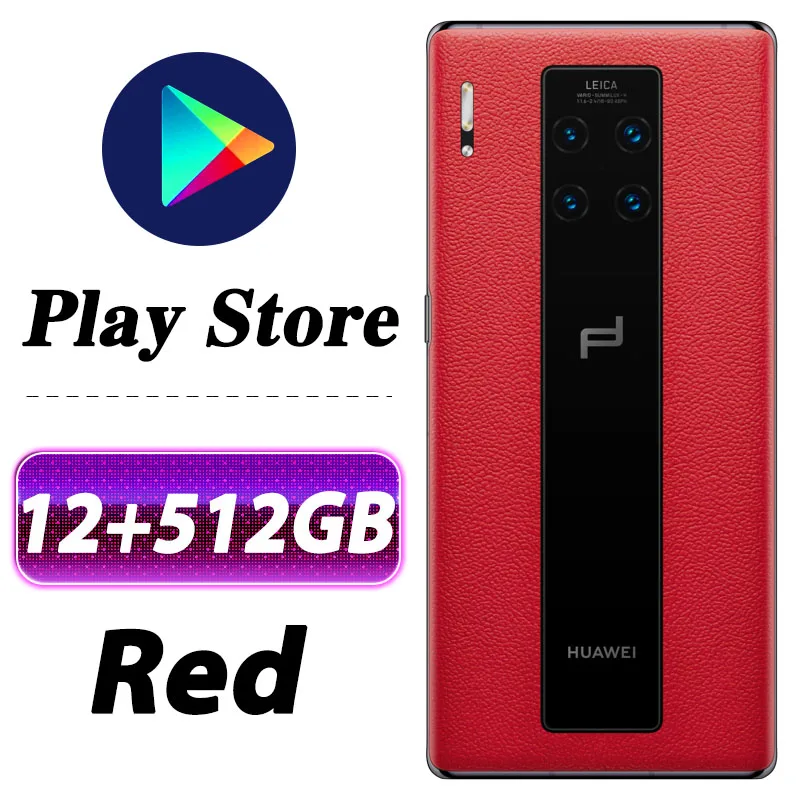 HUAWEI mate 30 5G мобильный телефон 6,62 дюймов Kirin 990 5G версия mate 30 Android 10,0 Встроенный датчик жестов Google play - Цвет: 12G 512G Red
