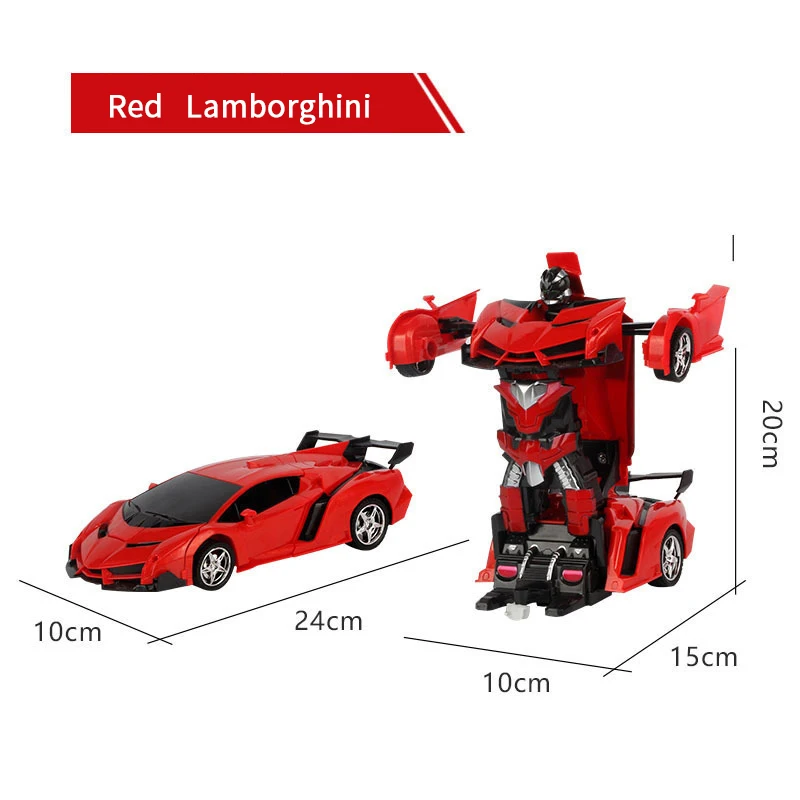 RC 2,4 ГГц Трансформационные роботы спортивные модели столкновения деформации классический автомобиль роботы игрушки детские подарки