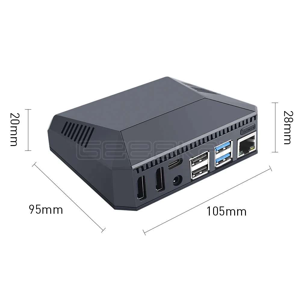 caso de alumínio para raspberry pi 4 modelo b