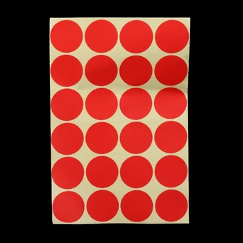 

Permanent Adhesive Coding Stickers Round Circle Dots Bright Colors Label Set New Q6PA