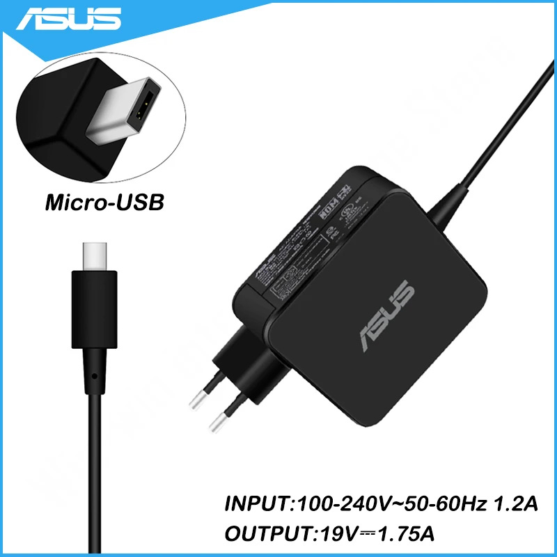 Адаптер питания для ноутбуков Asus 19 в 1 75 А 33 Вт с Micro-USB | Компьютеры и офис