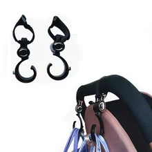 

2pcs Baby Hanger Baby Bag Stroller Hooks Pram Rotate 360 Degree Baby Car Seat Accessories Stroller Organizer Self AdhesiveHook