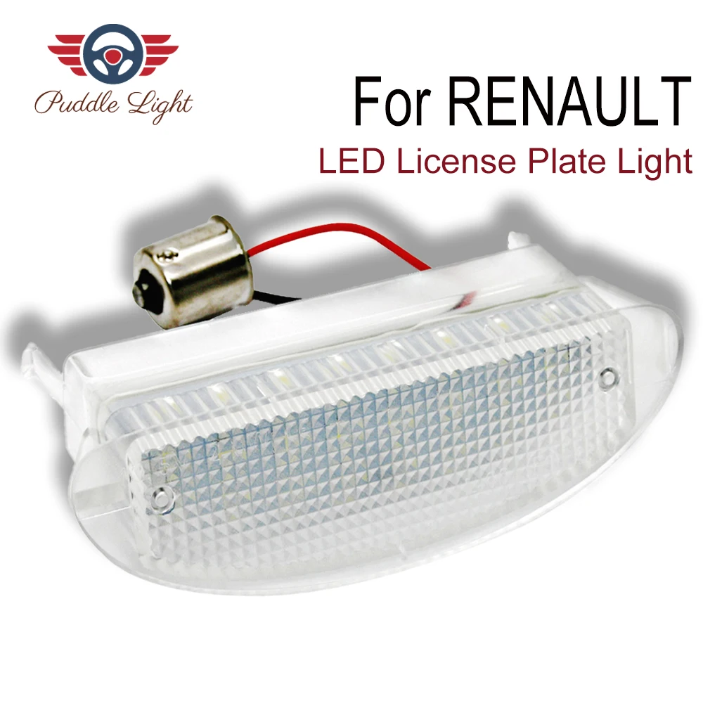 

1pc Error Free LED Tail License Number Plate Lights Lamps 18 3528 SMD Car Auto for Renault Clio II Twingo I