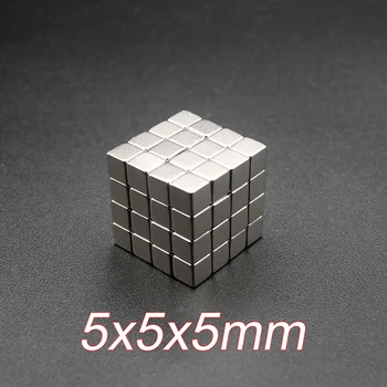 

10/20/50pcs Mini Small N35 Block Cuboid Cube Magnet Diy 5x5x5mm Neodymium Magnet Permanent NdFeB Super Strong Powerful Magnets