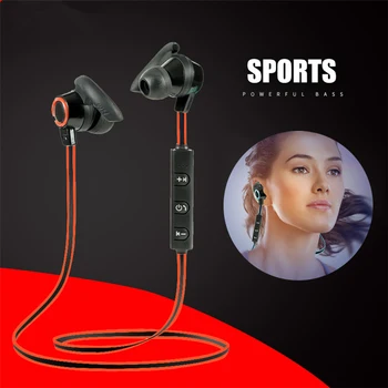 

Neck-hanging Earbuds Bluetooth Earphone Wireless Sport In Ear Headset With Mic Controller Headphone & Cases For Iphone Xiaomi